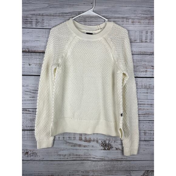 Gap Sweaters - GAP White Cable Knit Coastal Sweater XSmall Nautical Neutral Modest Career